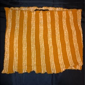 Yellow stripped tube top